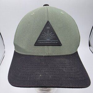 Travis Mathew Tree Canopy Mens Green Black Golf Hat Adjustable Snapback Casual